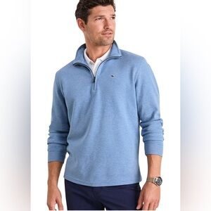 Vineyard Vines Classic Royal Blue 3/4 Zip Pullover Size XL